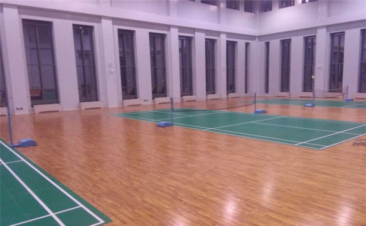 拼接板木地板籃球館結構