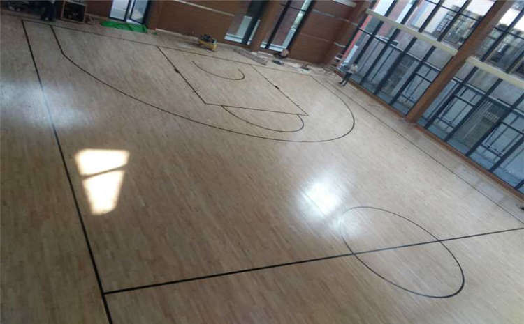 學(xué)校籃球場地木地板安裝工藝