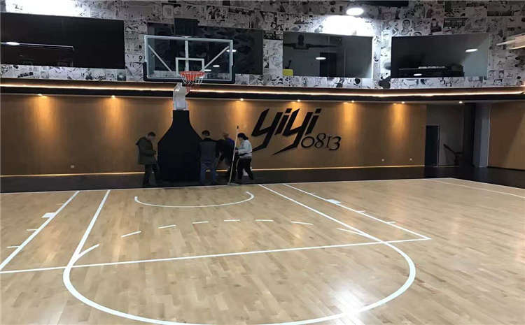 柞木NBA籃球場木地板怎么維修？